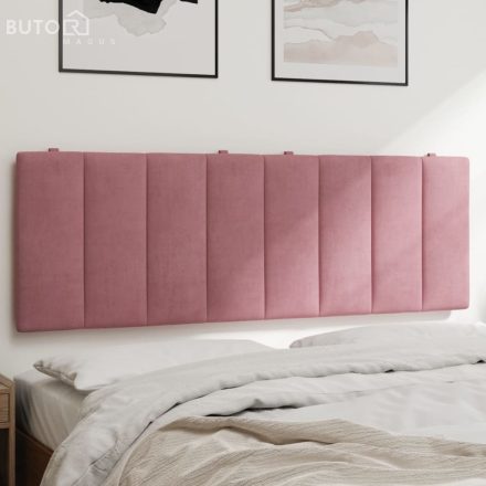 vidaXL rózsaszín bársony fejtámla párna 120 cm