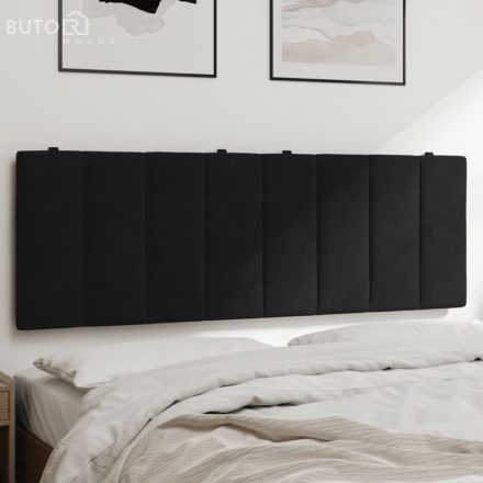 vidaXL fekete bársony fejtámla párna 140 cm