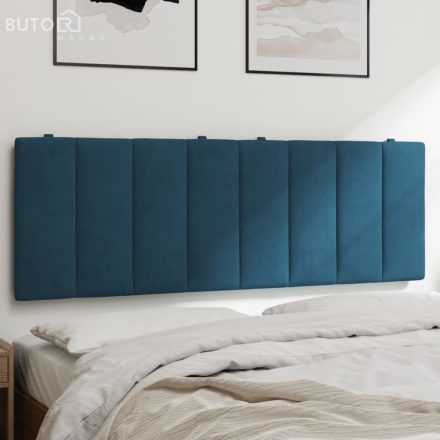 vidaXL kék bársony fejtámla párna 140 cm