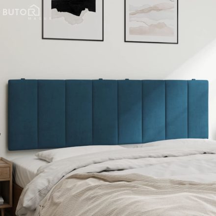 vidaXL kék bársony fejtámla párna 160 cm