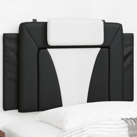 vidaXL fekete és fehér műbőr fejtámla párna 80 cm
