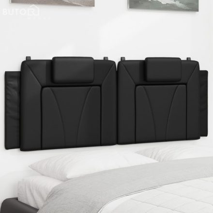 vidaXL fekete műbőr fejtámla párna 152 cm
