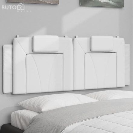 vidaXL fehér műbőr fejtámla párna 152 cm