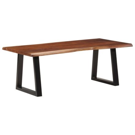 vidaXL mézbarna tömör akácfa dohányzóasztal 110 x 55 x 40 cm
