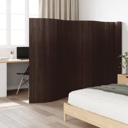 vidaXL sötétbarna bambusz térelválasztó 165 x 800 cm