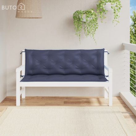 vidaXL 2 db tengerészkék oxford szövet kerti padpárna 150 x 50 x 7 cm