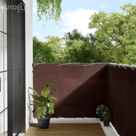 vidaXL barna 100% oxford poliészter erkélyparaván 120 x 700 cm