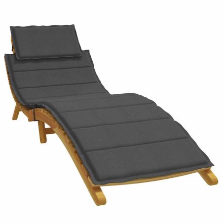 vidaXL melange antracitszürke szövet napozóágy párna 186x58x4 cm