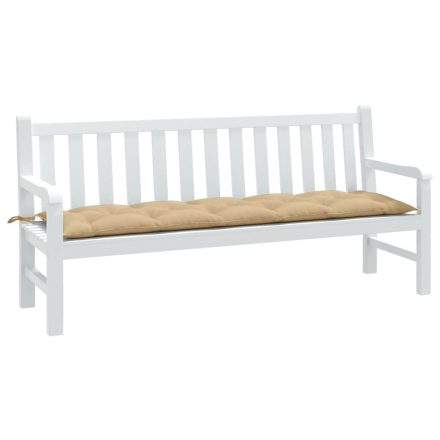 vidaXL melange bézs szövet kerti padpárna 180 x 50 x 7 cm