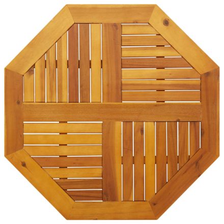vidaXL tömör akácfa nyolcszögletű asztallap 80 x 80 x 2 cm