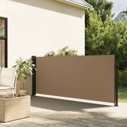 vidaXL tópszínű behúzható oldalsó napellenző 117 x 300 cm
