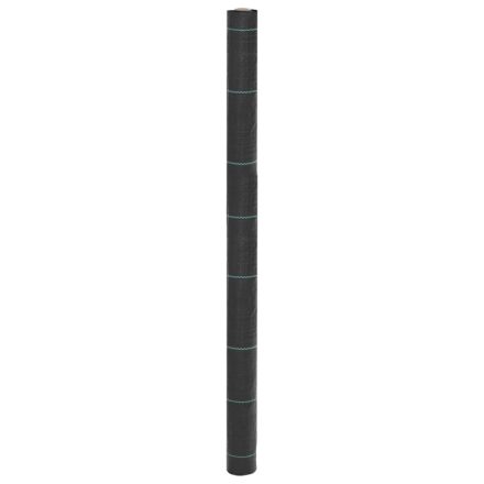 vidaXL fekete PP talajtakaró membrán 1,5x25 m