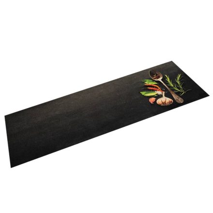vidaXL mosható fűszermintás bársony konyhaszőnyeg 45 x 150 cm