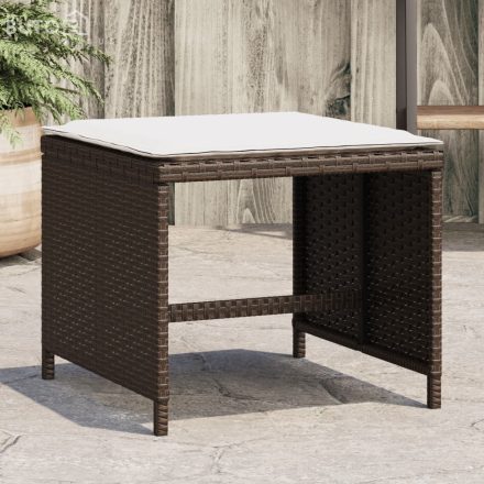 vidaXL 4 db barna polyrattan kerti szék párnával 40x40x35 cm