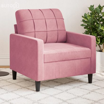 vidaXL rózsaszín bársony kanapéfotel 60 cm