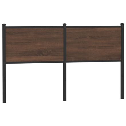 vidaXL barna tölgy színű szerelt fa és acél fejtámla 135 cm