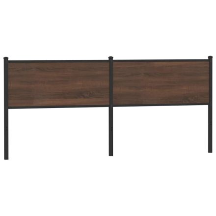 vidaXL barna tölgy színű szerelt fa és acél fejtámla 190 cm