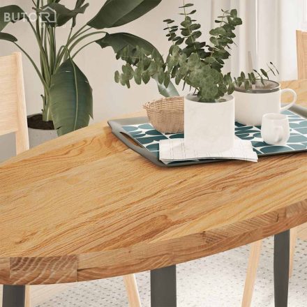 vidaXL világosbarna tömör akácfa ovális alakú asztallap 140x60x4 cm