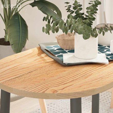 vidaXL tömör akácfa ovális alakú asztallap 100 x 50 x 2 cm