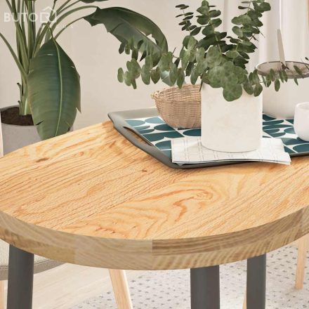 vidaXL tömör akácfa ovális alakú asztallap 100 x 50 x 4 cm