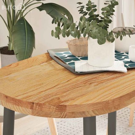 vidaXL világosbarna tömör akácfa ovális alakú asztallap 100x50x4 cm