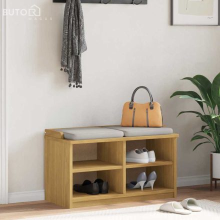 vidaXL SANDNES tömör fenyőfa előszobapad 87x40x50 cm