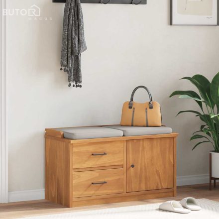 vidaXL SANDNES tömör fenyőfa előszobapad 87x40x50 cm