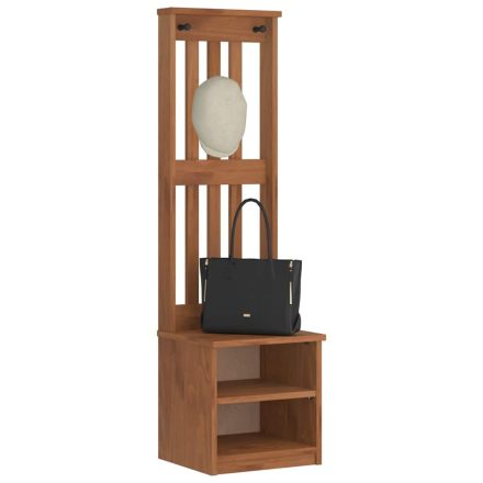 vidaXL SANDNES tömör fenyőfa előszobafa 45x40x159,5 cm