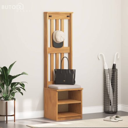 vidaXL SANDNES tömör fenyőfa előszobafa 45x40x159,5 cm