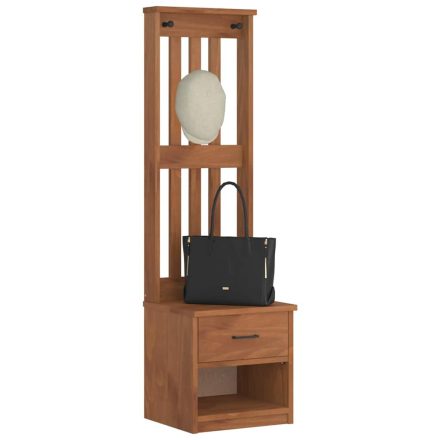 vidaXL SANDNES tömör fenyőfa előszobafa 45x40x159,5 cm