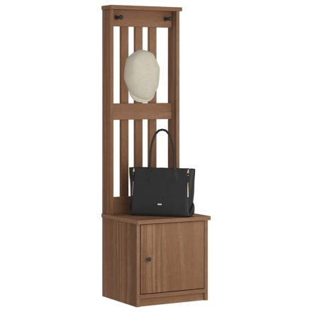 vidaXL SANDNES tömör fenyőfa előszobafa 45x40x159,5 cm