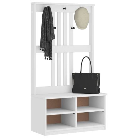 vidaXL SANDNES tömör fenyőfa előszobafa 87x40x159,5 cm