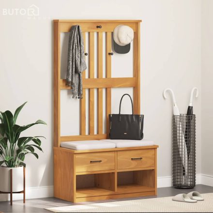 vidaXL SANDNES tömör fenyőfa előszobafa 87x40x159,5 cm