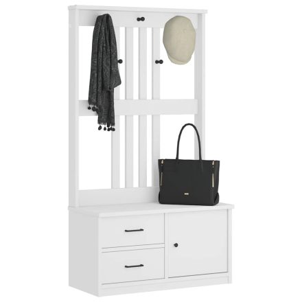 vidaXL SANDNES tömör fenyőfa előszobafa 87x40x159,5 cm