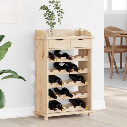 vidaXL Bor Rack 90x60x30 cm Tömör Fa Fenyő