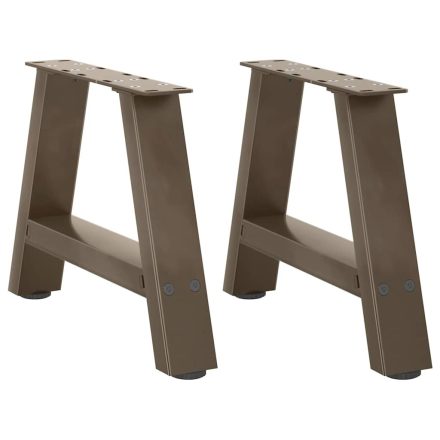 vidaXL 2 db A-alakú acél dohányzóasztal láb 30x(30-31) cm