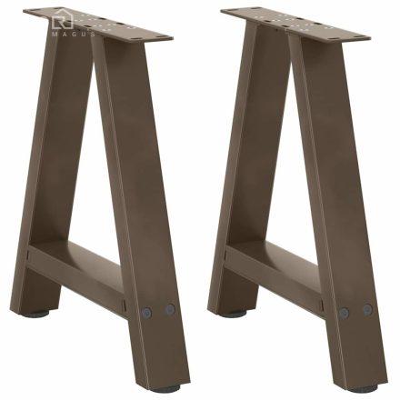 vidaXL 2 db A-alakú dohányzóasztal láb 50x(42-43) cm acél dohányzóasztal láb