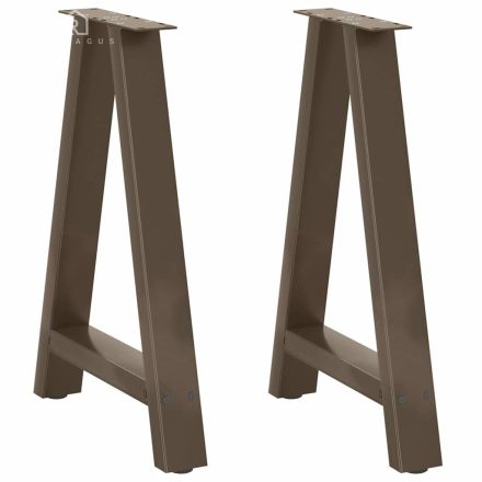 vidaXL 2 db A-alakú étkezőasztal láb 50x(72-73) cm acél