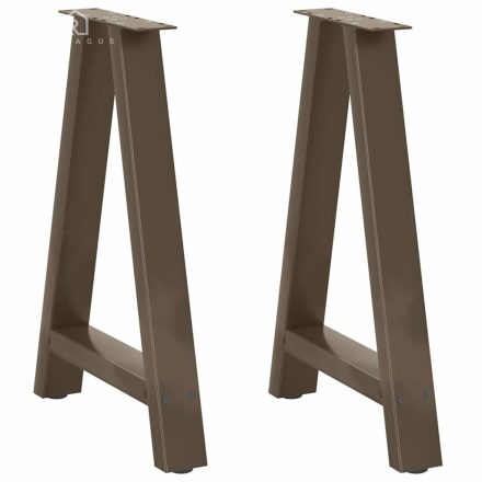 vidaXL 2 db A-alakú étkezőasztal láb 60x(72-73) cm acél