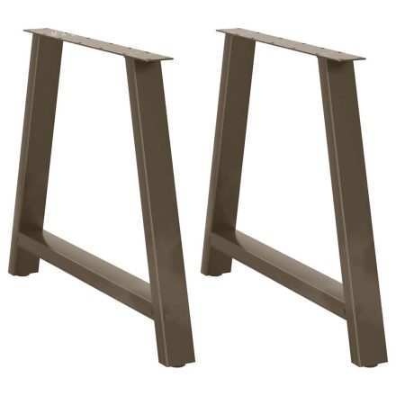 vidaXL 2 db A-alakú étkezőasztal láb 100 x (72-73) cm acél étkezőasztal láb