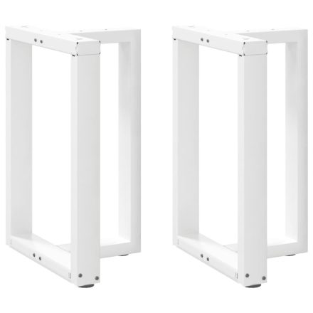 vidaXL 2 db fehér, T-alakú étkezőasztal láb 60x35x(72-73) cm acél étkezőasztal