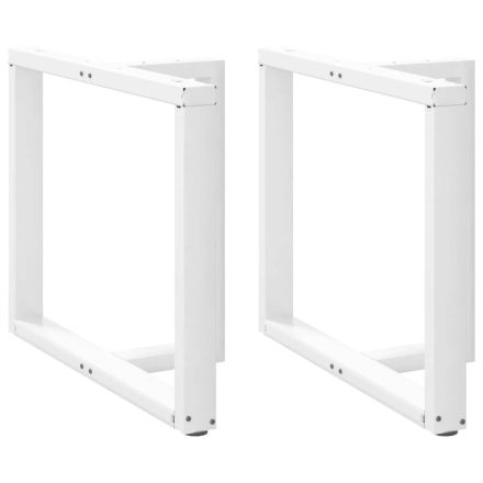 vidaXL 2 db fehér, T-alakú étkezőasztal láb 100 x 35 x (72-73) cm acél