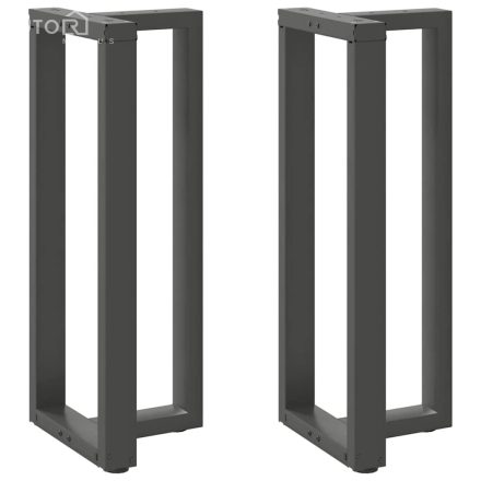 vidaXL 2 db antracitszürke T-alakú acél bárasztalláb 50x35x(100-101) cm