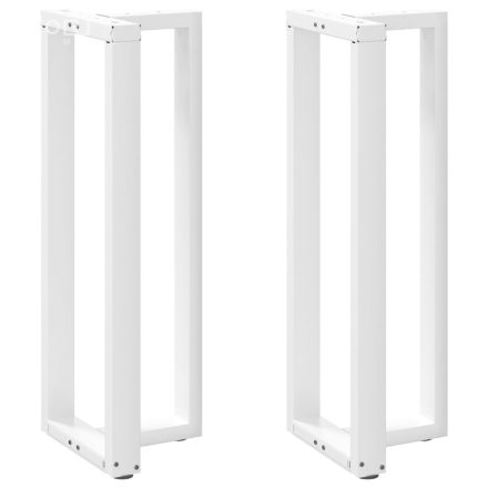 vidaXL 2 db T-alakú bárasztalláb, fehér, 40x35x(110-111) cm, acél