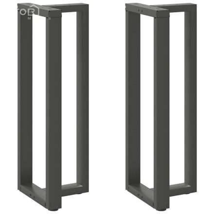 vidaXL 2 db antracitszürke T-alakú acél bárasztalláb 50x35x(110-111) cm