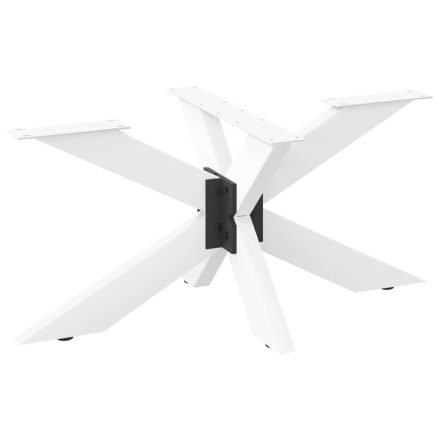 vidaXL pók alakú dohányzóasztal láb fehér 98x58x(42-43) cm acél