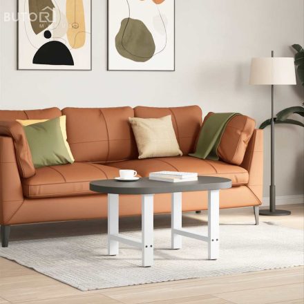 vidaXL 2 db fehér dohányzóasztal láb 50 x (42-43) cm acél