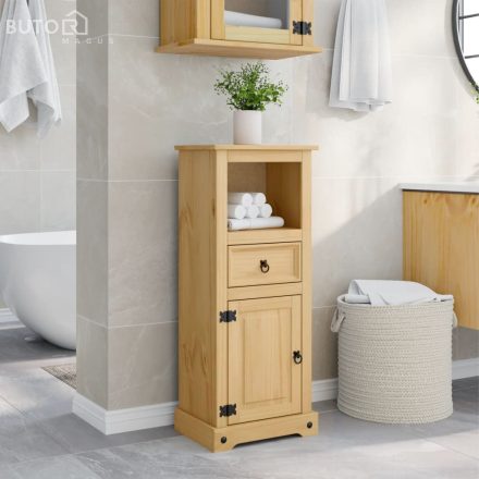 vidaXL Corona tömör fenyőfa fürdőszobaszekrény 45 x 33 x 110 cm