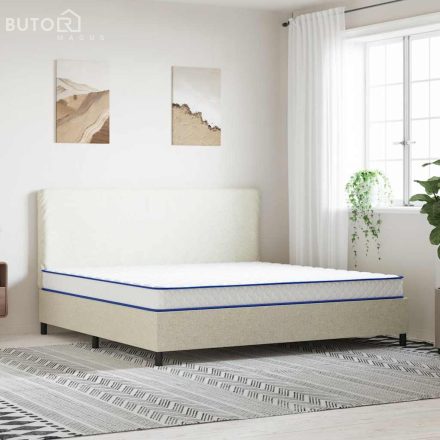 vidaXL fehér memóriahabos matrac 200 x 200 x 17 cm puha