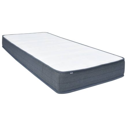 vidaXL szövet rugós matrac 160 x 80 x 20 cm közepesen puha